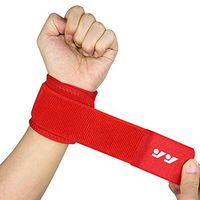 2 Pack Wrist Brace Sport Wrist Support and Wrist Compression Strap for Fitness, Weightlifting, Carpal Tunnel Arthritis, Wrist Pain Relief- Adjustable Training Hand Protector Wrist Wraps-Red