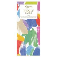 Caspari Brushstroke Tissue Paper, 8 Sheets Included