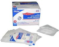 (CASE Discounts) Dukal Caliber Island Wound Dressing 2"x3" (Item #4070) - One Case of 400 Dressings (8 Boxes of 50 Dressings) (Non-Woven, Sterile)