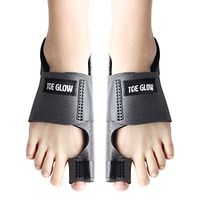 Bunion Corrector Bunion Pain Relief - Bunion Splints Big Toe Straightener for Hallux Valgus Aid Surgery Fits for Men & Women by Toe Glow (Grey)