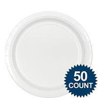 Amscan Paper Plates 9"-White