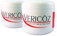 Vericoz Advanced Varicose Vein Formula - Fade Out Appearance of Spider Veins - 2 Jars