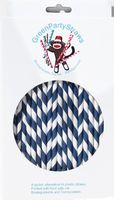 Paper Straws Pack of 144- Navy Blue