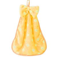 Etuoji Home Kitchen Practical Water Absorption Soft Bow Decor Towel Dust Cloths