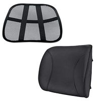 LavoHome Ultimate Combo Posture Fix Mesh Office Chair & Plush Seat Lumbar Back Support Cushion with Removable Cover - Get Better Now! (4)