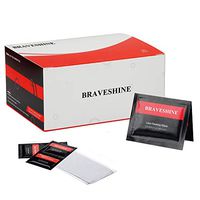 BRAVESHINE Lens Cleaners Eyeglass Wipes - 100 Pack Pre-Moistened Lens Cleaning Wipes - Screen Wipes for Glass Camera TV Tablet Phone Watch Electronics - Individually Wrapped Lense Wipes + 1 Cloths