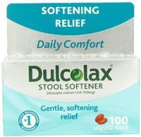 Dulcolax Stool Softener Laxative, 100 Count (Pack of 3) by Dulcolax