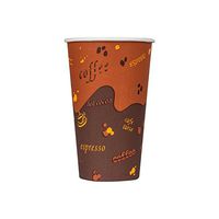 Karat C-K516 16 oz Paper Hot Cup, Stock Print (Case of 1000)