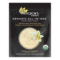 Vegansmart Organic Plant Based Protein Powder by Naturade, All-In-One Shake – Vanilla Crème, Single Serving