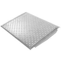 Silver Spring 4" High Aluminum Threshold Ramp, Punch Plate Surface, 24" L x 32" W