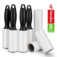 480 Sheet Extra Sticky Lint Roller - Pet Hair Remover for Clothes - 4 Handles + 8 Refills Pack