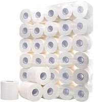 Toosvan 10 Rolls of 3 Layers White Toilet Paper Toilet Paper Towel Roll Large Capacity Ultra Soft Toilet Paper Household Kitchen Protection (8 Rolls tissue)