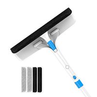 Squeegee Window Cleaning Squeegee Shower Wiper Telescopic Rotatable For Floor Mirror Car Window Glass Cleaner (Color : B)