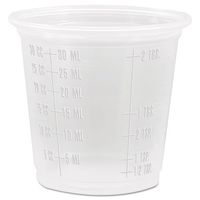 Dart Conex Complements Graduated Plastic Portion Cups, 1.25Oz, Translucent, 2500/Count