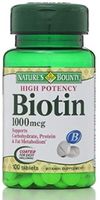 Nature's Bounty Biotin 1000 mcg Tablets 100 ea (Pack of 10)