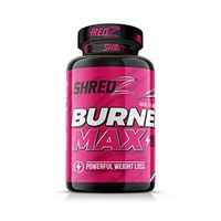 SHREDZ Burner MAX Fat Burner Supplement for Women, Maximum Strength, Burn Fat, Increase Gains, Improve Workout Results, Shed Pounds Fast (1 Month Supply)
