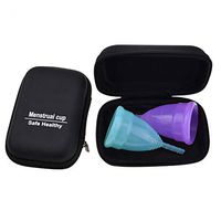 YAMEIJIA 2PCS Menstrual Collector Menstrual Cup Silicone Medical Grade Silicone Cup Cycle Ms,2,L