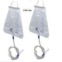 Enema Bag Kit (2 Quart) | BPA & Latex Free | Foldable and Compact - Travel Compatible (2pcs) by HealthNode