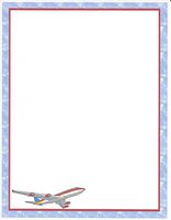 Airplane Stationery Printer Paper 26 Sheets