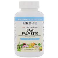 Eclectic Institute Saw Palmetto, 600 mg, 240 Non-GMO Veg Caps