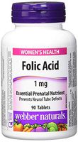 WEBBER NATURALS Folic Acid 1mg 90 Tablets