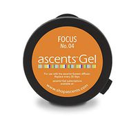Ascents Focus No. 04 Clinical Aromatherapy Essential Oil Refill Gel Cartridge (for Ascents Diffuser); Aromatherapy for Enhanced Concentration; Hypoallergenic; Freshens Air 30+ Days; 600 Sq Ft