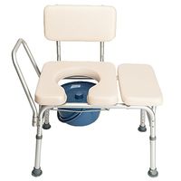 Mefeir Commode Toilet Chair Elongated Seat Heavy Duty 300 LBS,Medical Supply Bath Chair for Shower,Health Care for Elder People Disabled People Pregnant Women White