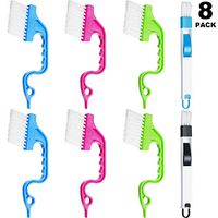 Hand-held Groove Gap Cleaning Tools Window Track Cleaning Brushes Window Track Cleaning Brushes for Window Air Conditioning Kitchen Cleaning Tools Kit, 8 Pieces