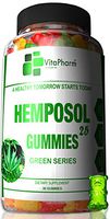 HEMPOSOL 25 Gummies by VitaPharm Nutrition | Gummy Bear Hemp Oil Sleep,Pain Relief,Stress,Anxiety | Slams Any 1000mg 3000mg and 5000mg Pills | Hemp Seed Oil | Plant Based Vegan Friendly Omega 3 6 9
