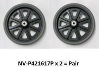 Wheels (Pair) (8") for Nova Mighty Mack 4216 Rollator - Grey - P421617D - Pair