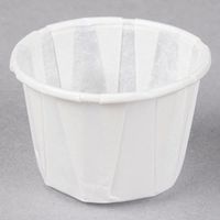 Genpak F100 CPC 1 oz Paper Portion Cup - White44; Case of 5000