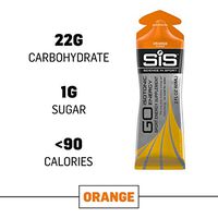 Science in Sport Energy Gel Pack, SIS Isotonic Energy Gel, 22g Fast Acting Carbs, Performance & Endurance Gels, Orange Flavor - 2 Fl Oz (Pack of 6)