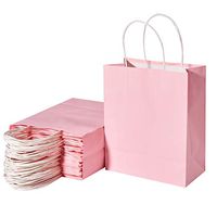 Paper Gift Bags,Kraft Paper Shopping Bags,Party Bags,Merchandise Bag, Kraft Bags, Retail Bags,Paper Bags with Handles 50Pcs/200Pcs
