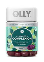 OLLY Flawless Complexion Gummy, 25 Day Supply (50 Count), Berry Fresh, Vitamins E, A, Zinc, Chewable Supplement