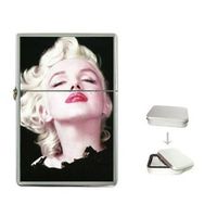 New Product MARILYN MONROE DREAM LOVER Flip Top Cigarette Lighter + free Case Box