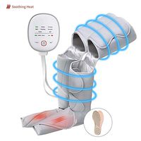 CLORIS Leg Massager for Circulation, CLORIS Foot Massager with 6 Modes 3 Intensities, for Tired Feet, Legs, Calf, Plantar Fasciitis, Diabetics, Neuropathy, Deep Kneading (Long-Grey)