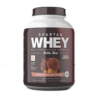 Spartan Whey Best Tasting Whey Protein Powder: Premier Protein Shake Featuring Blend of Whey Protein Isolate and Micellar Casein Protein, AstraGin for Protein Absorption, Chocolate Ice Cream, 5 lbs
