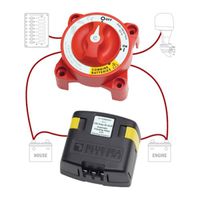 BLUE SEA SYSTEMS Dual Circuit Plus Battery Switch w/ ACR, MFG# 7650, Dual Circuit Plus Battery Switch w/ACR, Inc 5511e Dual Circuit Plus Battery Switch & 7610 Automatic Charging Relay / BS-7650 /