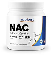 Nutricost N-Acetyl L-Cysteine (NAC) Powder 500 Grams - Vegan NAC, Non-GMO, 417 Servings
