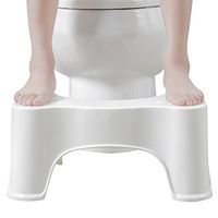 ROSENICE Sit and Squat Bathroom Potty Eco Toilet Stool Fits All Toilets All Ages (White)
