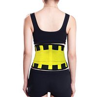 “Aofit Colorful Lumbar Brace Belt” As Seen Tv Slimming Waist Belt Best Selling Lumbar Support Work Back Waist Belt Orthopedic for Pain (M(9"*40"), Yellow)
