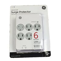 General Electric 6-Outlets Advanced Surge Protector With Phone and DSL Protection - 1200 Joules Protection Rating