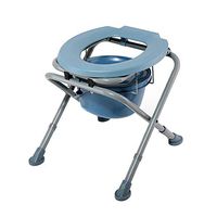 SMFYY Elderly Commode, Multi-Functional Disabled Pregnant Women Old Folding Toilet Chair Mobile Toilet