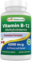 Best Naturals Vitamin B12 6000 mcg 120 Tablets