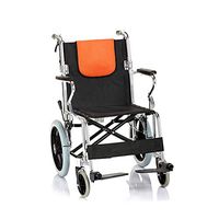 ChenCheng Wheelchair,Manual Wheelchair Reinforced Aluminum Alloy Foldable Folding Back Light for The Elderly Disabled Medical Supplies