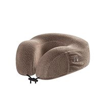 WAOBE U-Shaped Pillow Neck Pillow Travel Neck Pillow Memory Foam Aircraft Head Pillow Neck Pillow U-Neck Neck Cervical Nap Release Pressure, Brown