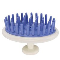 Scalp Massager, Anti-slip Silicone Brush Massage Scalp Brush Washing Hair Comb Pet Hair Brushes(Purple)
