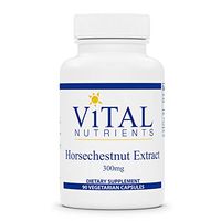 Vital Nutrients - Horsechestnut Extract 300 mg - Circulation and Leg Vein Support with Aescin - 90 Vegetarian Capsules per Bottle