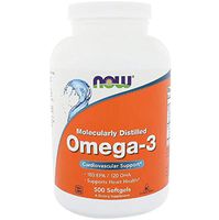Omega 3 180 EPA 120 DHA Cardiovascular Support Non GMO 500 Softgels