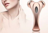 3D Roller Face Massager, Face Lift Tool Firming Beauty Massage Body Face Massager（Rose Gold）